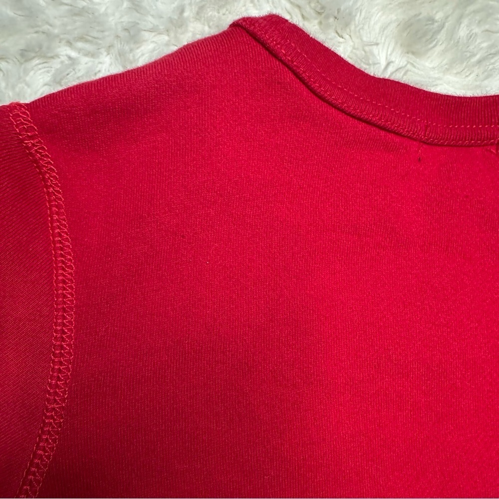 Polo by Ralph Lauren Sweatshirt Holiday Bear Red Size 5 - Picture 13 of 16